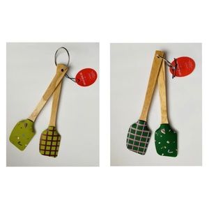 4 PK Opal House: Spatulas Silicone with Rubberwood Handle BPA